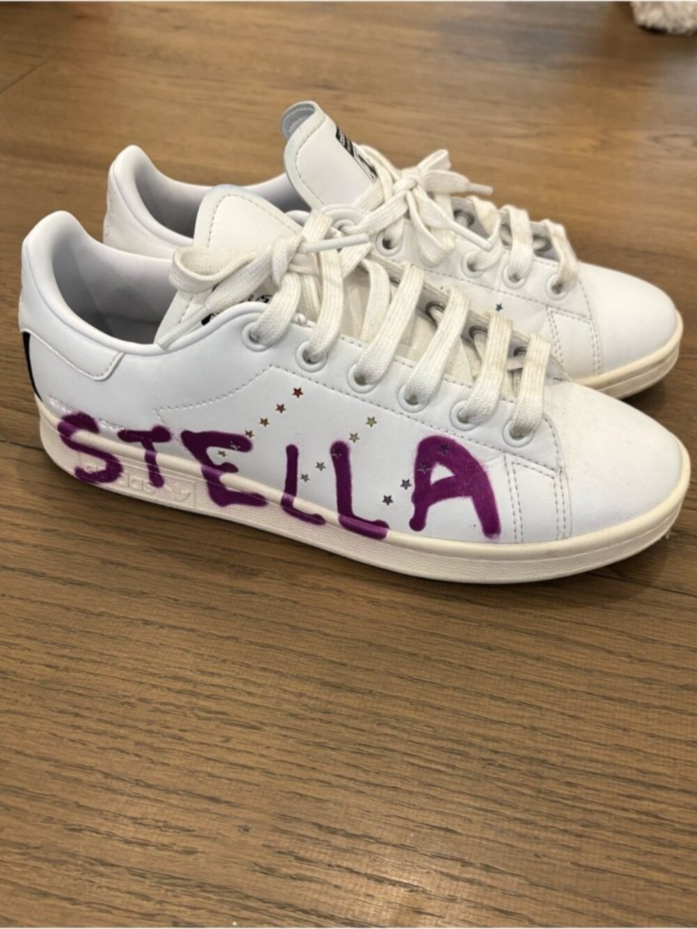 Stella McCartney X Adidas Women's White Stan Smith Logo Sneaker Shoe